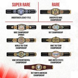 WWE Championship Title Slap Bands Series 1