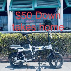 $50 Down Financing 🎉💰Dual Seat 48v Folding Ebike Gtx 