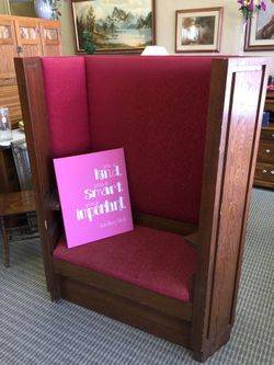 Church pew/ deacon chair