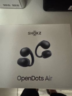 Shokz OpenDots Air Open-Ear Clip-On Earbuds - Black - New Sealed