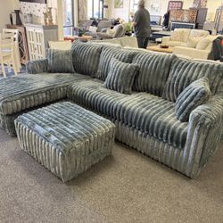Sectional And Ottoman 