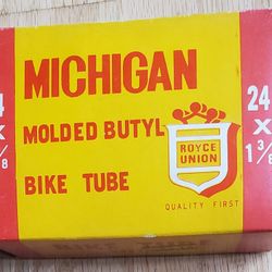Tube 24  1 3/8 Michigan Molded Butyl Bike Tube 24  1 3/8