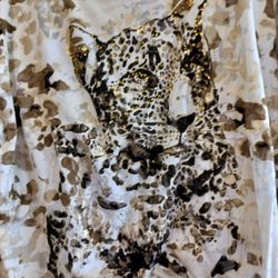 Animal Print Plus Size Blouse
