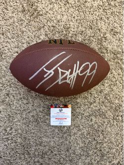 JJ watt signed football