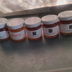 5 Jars Unpasteurized Pure Honey