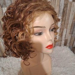 Human Hair Blend Wig 