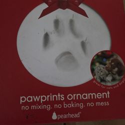 Paw print ornament