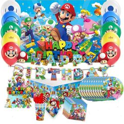 Super Mario Brosh Birthday Party Supplies, for 10 Guest