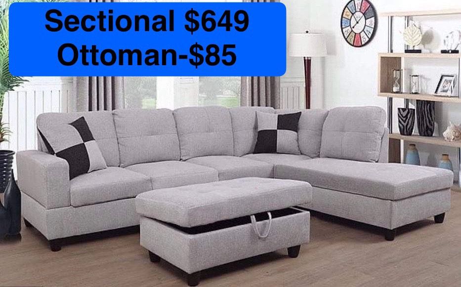 📦Free Delivery—Brand New Sofa, Couch, Sectional