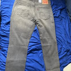 Levi's 514 Straight Fit Men's Jeans Flex Men’s Grey *multiple Sizes Available
