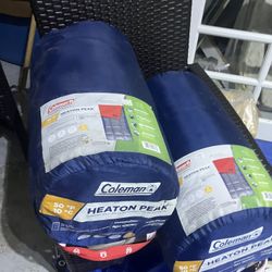 2 New Coleman Sleeping Bags 