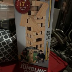 Jumbo Wood Tumbling Blocks,Real Wood,New