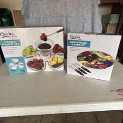 Fondue And Chesse Plater Set