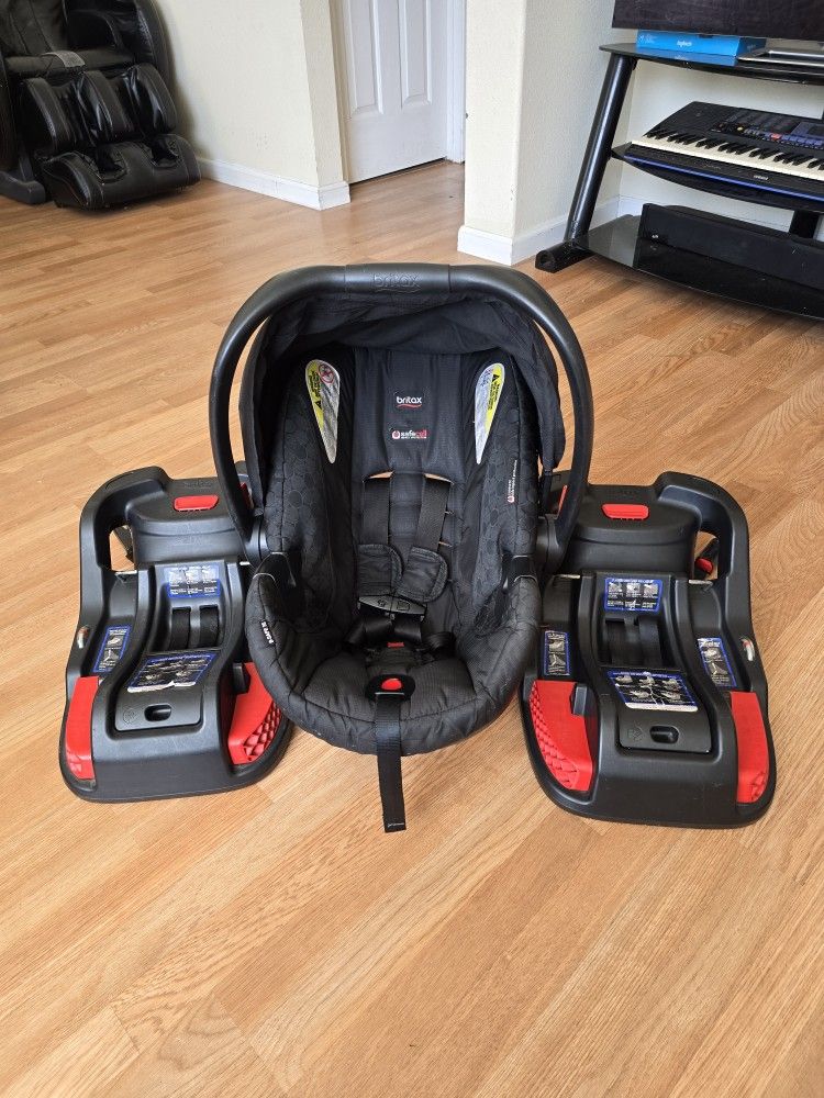 Britax B-Safe 35 Infant Car Seat with 2 Bases