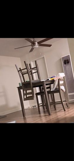 Table and chairs