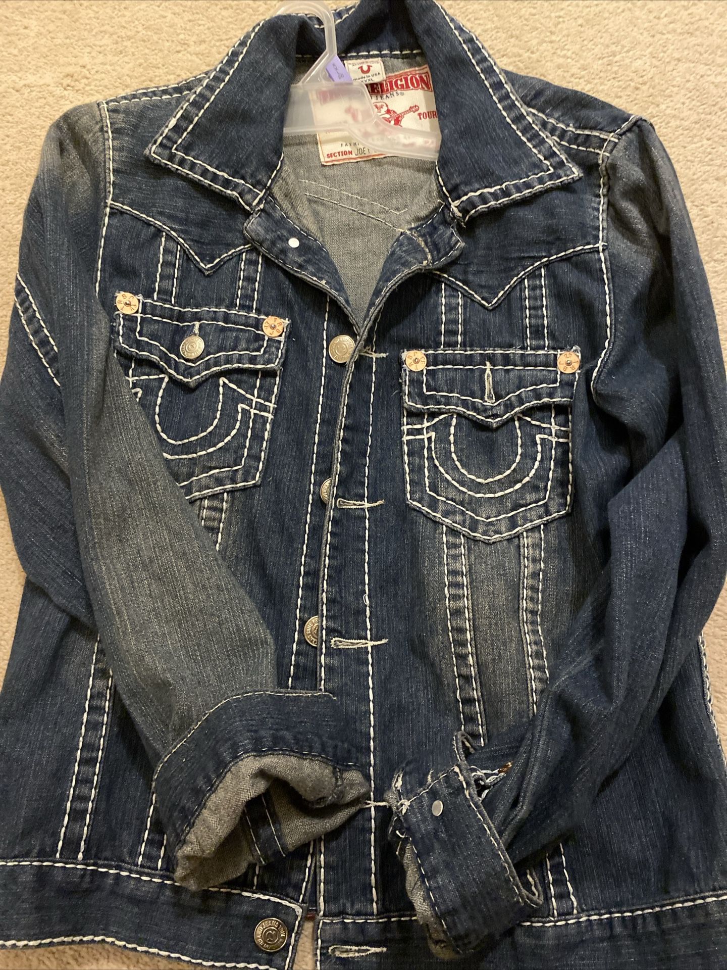 True Religion Denim Jean Jacket ( L)