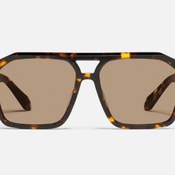 Quay SOUNDCHECK tortoise yellow frame/tan lens Sunglasses BNWT