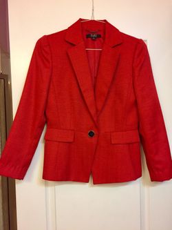 Women's Red Dress Jacket Size Small 6/8