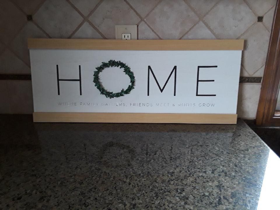 Home Wall Sign. Brand New 