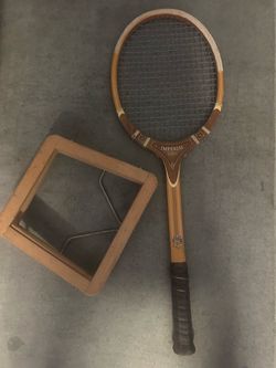 Vintage wood tennis racket