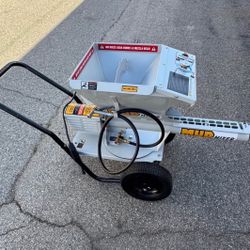 MUDMIXER Continuous Feed Portable Electric Concrete, Cement and Mortar Mixer