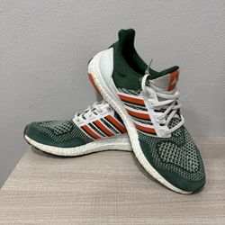 Adidas UltraBoost 1.0 NCAA Miami Hurricanes Men's Running Shoes Size 11 HQ5884