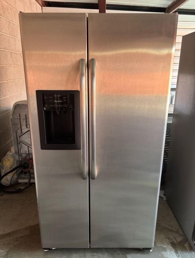 GE Stainless Steel Refrigerator And Freezer