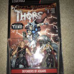 Marvel special edition comic book with 2 action figures