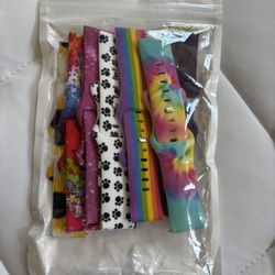 Slim design bands for your Apple watch in vibrant tie dye and printed designs.   DETAILS:  Soft Silicone Materials Adjustable Sizing Tie Dye Prints So