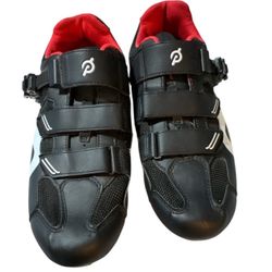 Peloton Spinning Cycling Shoes Black & White Size 47 US13 
