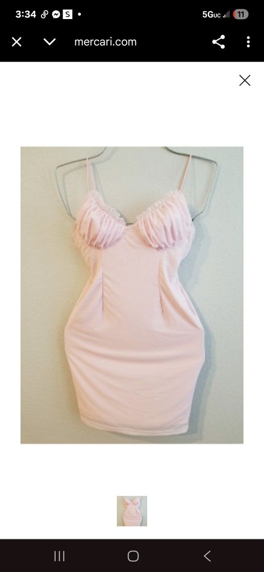 Angel Biba Blush Mini Dress