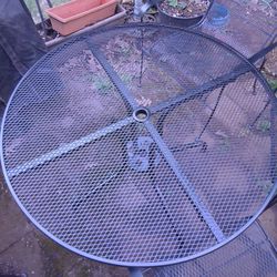 Black Metal Patio Table And Chairs