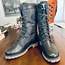 (NEW) Timberland Waterproof Fold-Down Combat Boot Sizes: Women’s 10 also fits Men’s 8 (#A1SYB A2660)