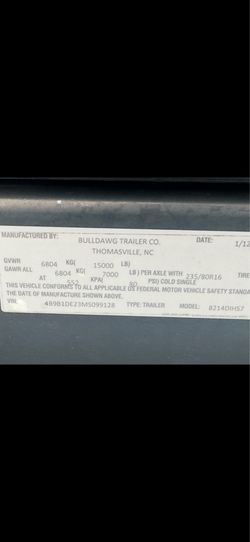 Trailer for sale