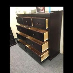 Black Pinewood Dresser $429