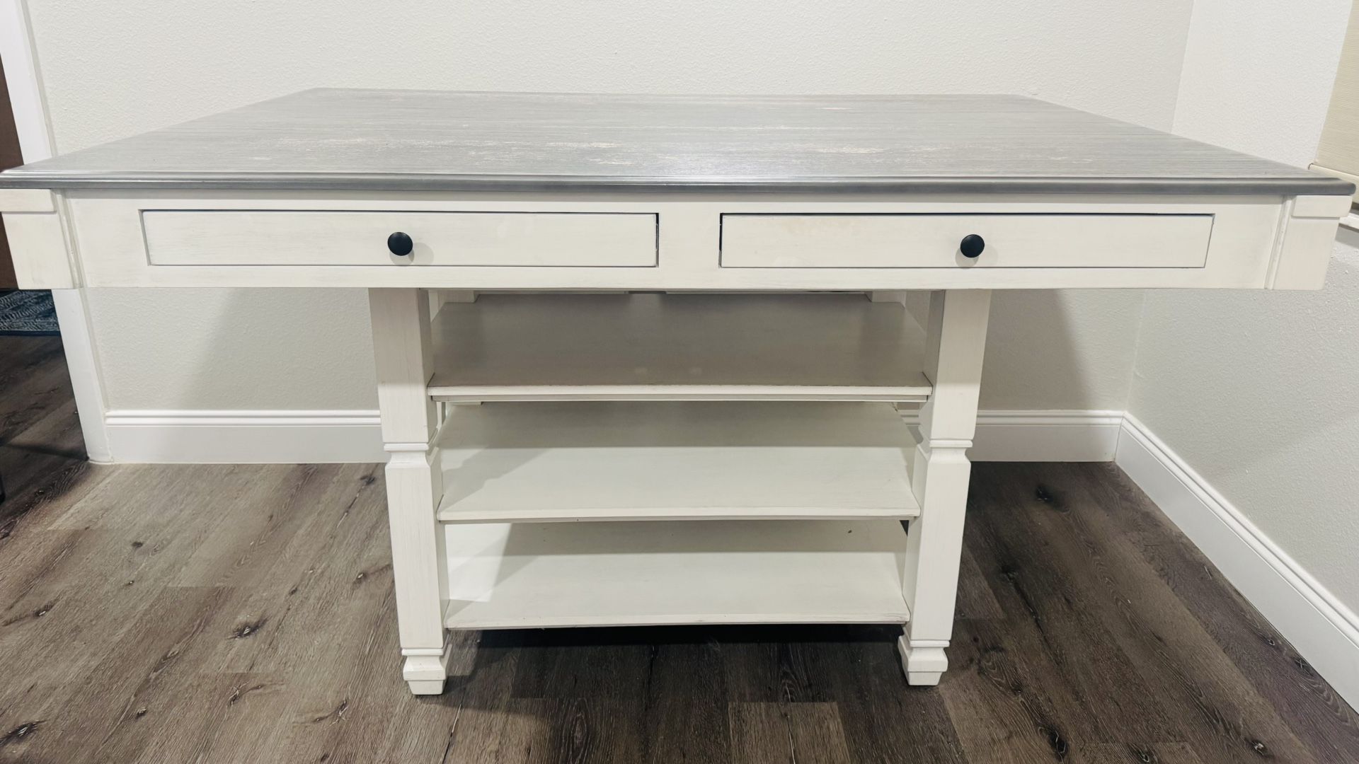 Counter Height Dining Room Table, Two Toned (Matching stools optional - extra)