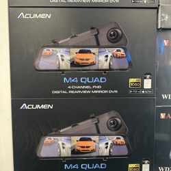 Acumen M4 Quad. Dash camera 