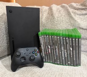Microsoft Xbox Series x 1TB Console Bundle Controller, Cables, 15 Games