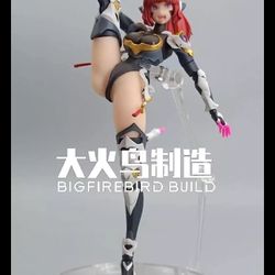 BIG FIRE BIRD Science Cat Lady Sunflower 18cm Action Figure Sexy Girl Anime Waif