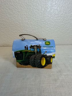 John Deere 8430 Tractor Mini Tin Lunch Box Metal Storage Case