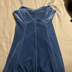 blue short dress size S.