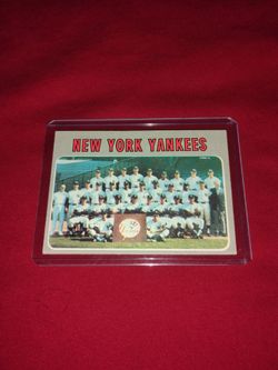 Vintage Old 1970 New York Yankees Baseball Card - Topps #399
