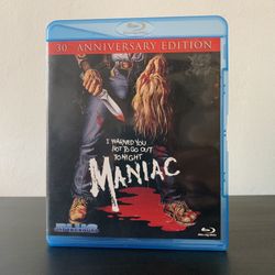 Maniac (1980) 30th Anniversary Edition 2-disc Blu-ray OOP