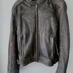 Zara Leather Motorcycle Jacket 