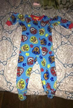 Paw patrol warm footsie worn once