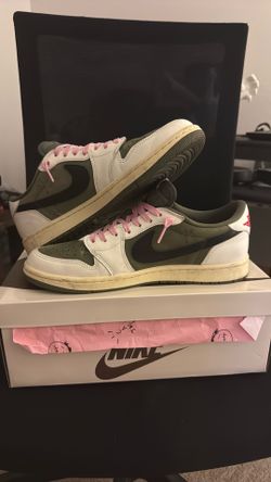 Travis Scott Jordan 1 low medium olive
