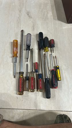 Mixed Screwdriver Lot – Craftsman, Husky, Autocraft (Set of 13