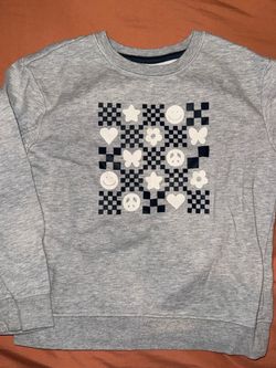 Gray Crewneck & Fleece Black Leggings
