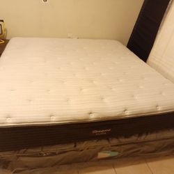 King Beautyrest Silver Mattress And Box Spring 