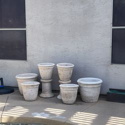 Concrete/ceramic Planter Pots